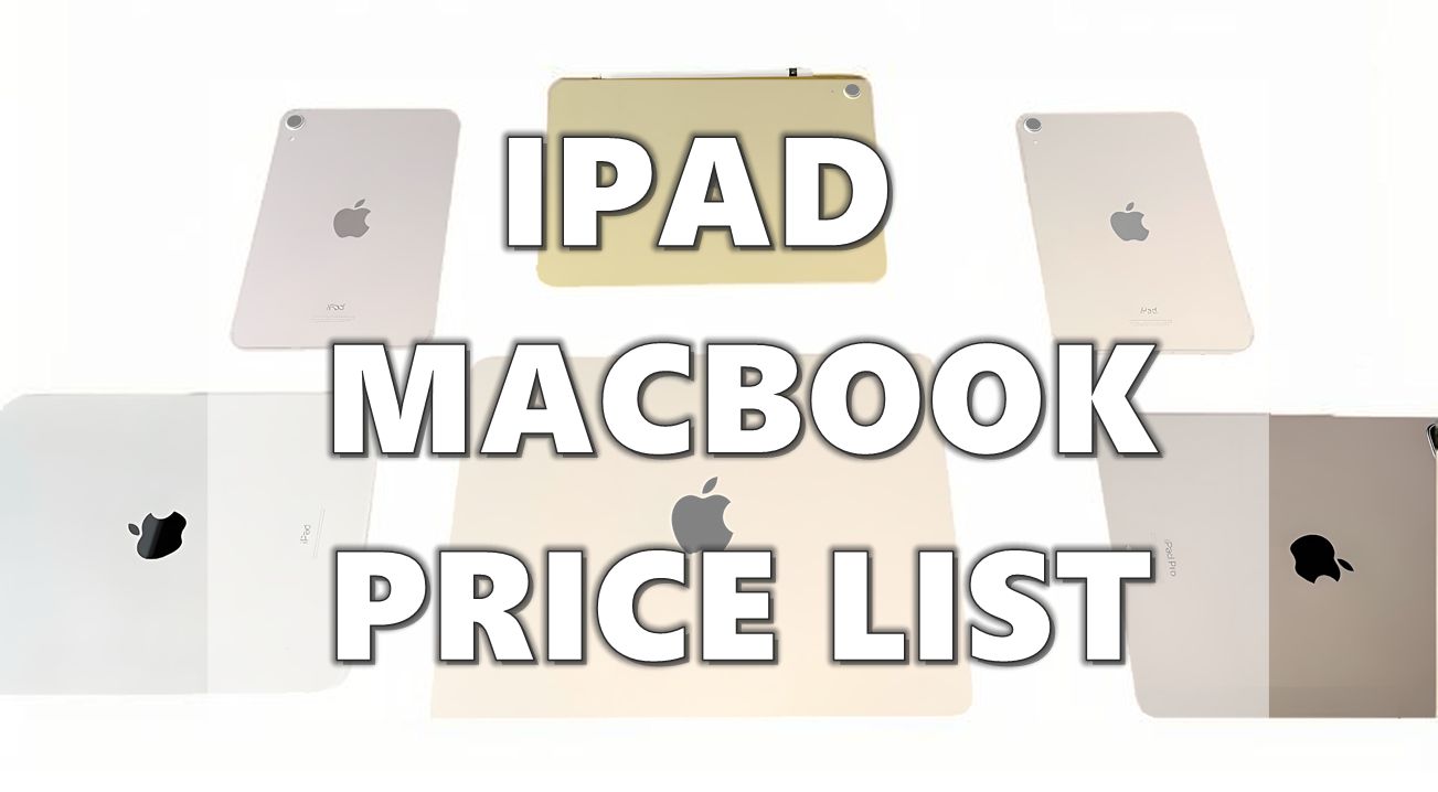 IPAD MACBOOK PRICE LIST